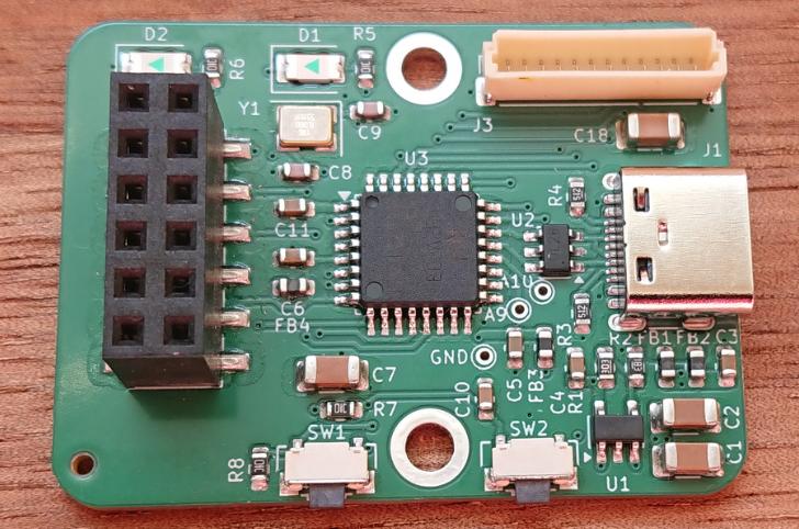 ui_to_usb PCB render